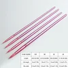 (US Local)4Pcs Watercolor Paint Brushes Long Handle Brushes for Artist Students (Pink)