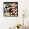 Diamond Painting-DIY Full Round Drill Girl and Cow