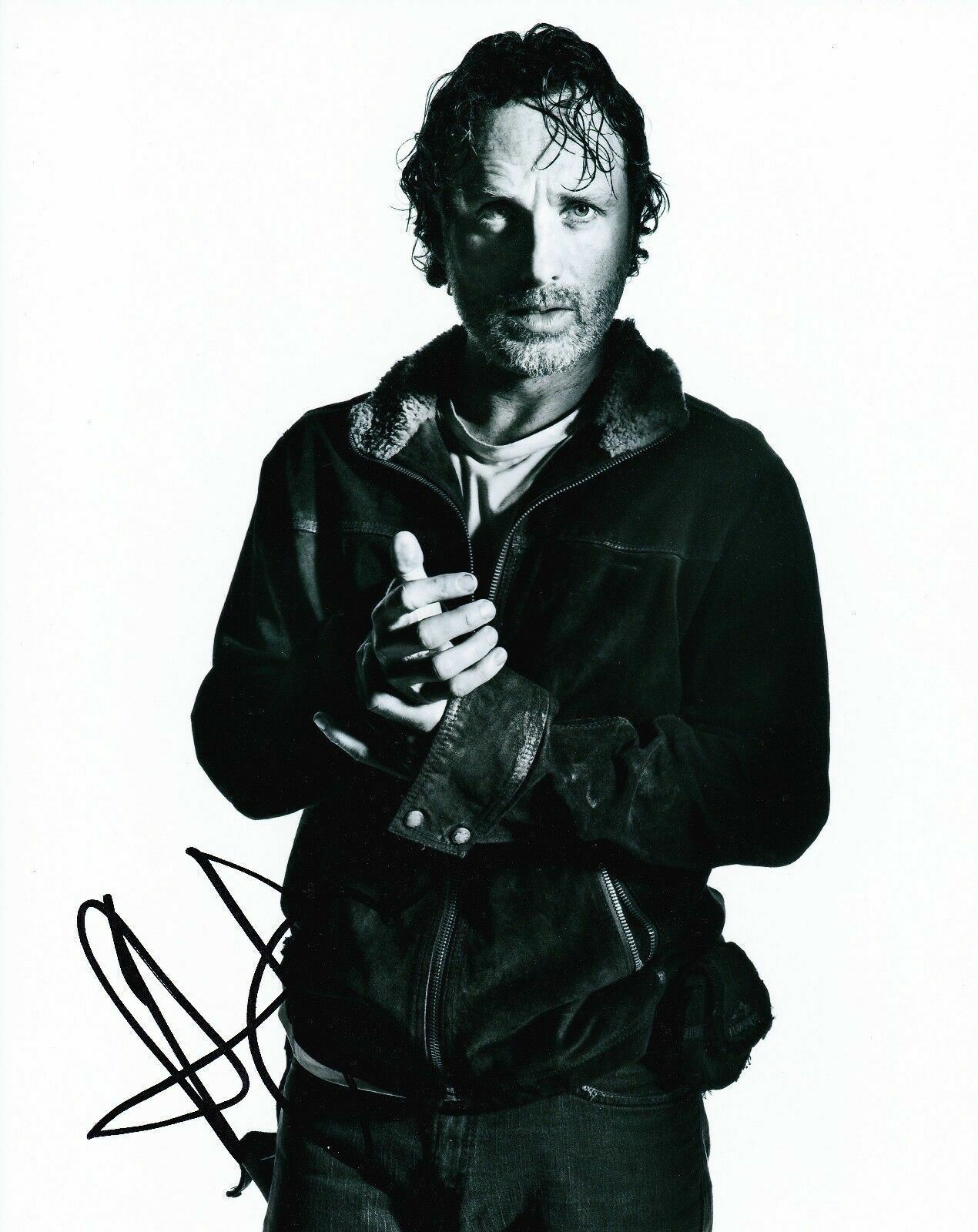 Andrew Lincoln Signed 10X8 Photo Poster painting Walking Dead GENUINE SIGNATURE AFTAL COA (7408)