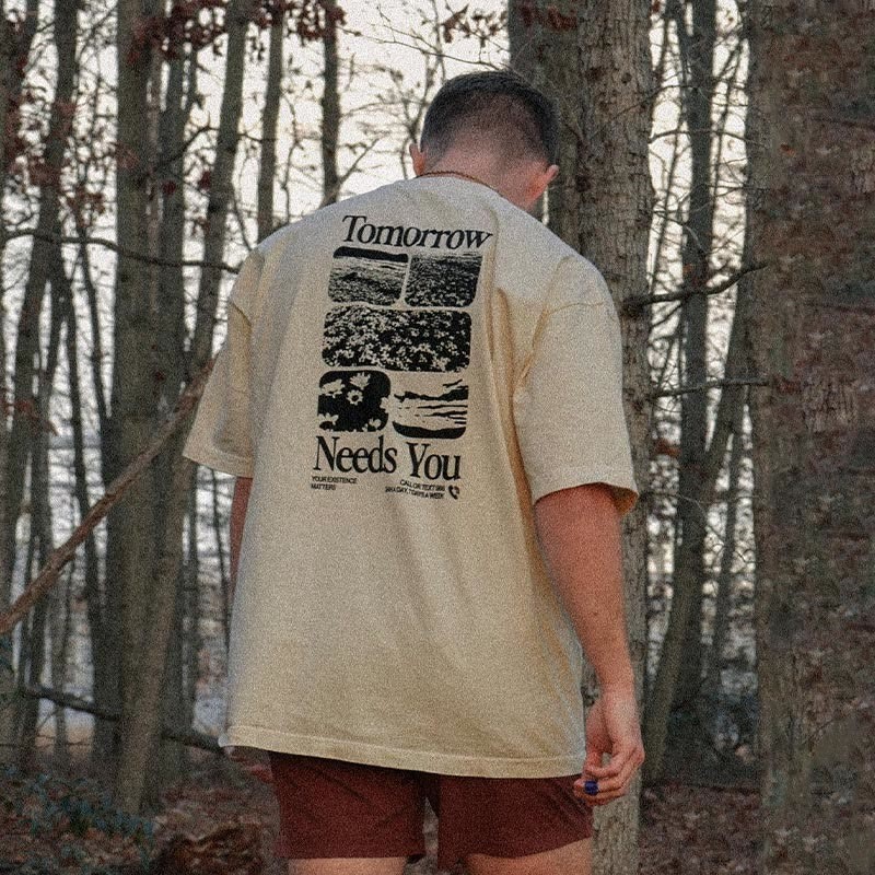 Loveyoufancy Tomorrow Needs You Print T-shirt