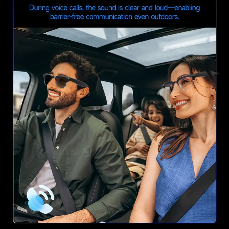smart glasses with, real-time translation & 1080p hd camera - 8mp ultra-wide, dual-mic noise reduction, - ic, compatible with smartphones/tablets for vlogging, travel, video calls & multi-language Product details 2