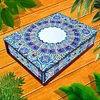(US Local)Diamond Painting Storage Box DIY 5D Diamond Painting Jewelry Box for Women (E)