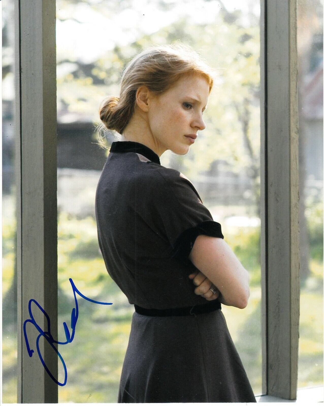 JESSICA CHASTAIN SIGNED SEXY Photo Poster painting UACC REG 242 FILM AUTOGRAPHS (5)