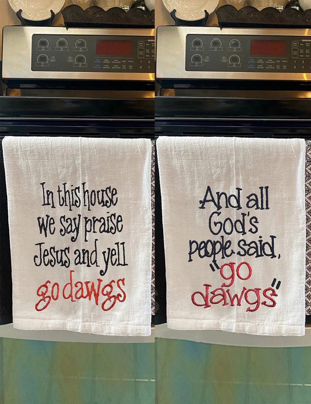 Go Dawgs Tea Towel