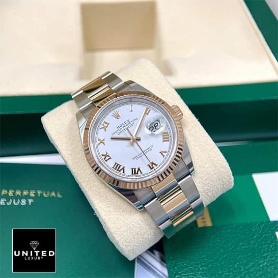 Rolex Datejust 36 White Roman Numerial Oyster Replica