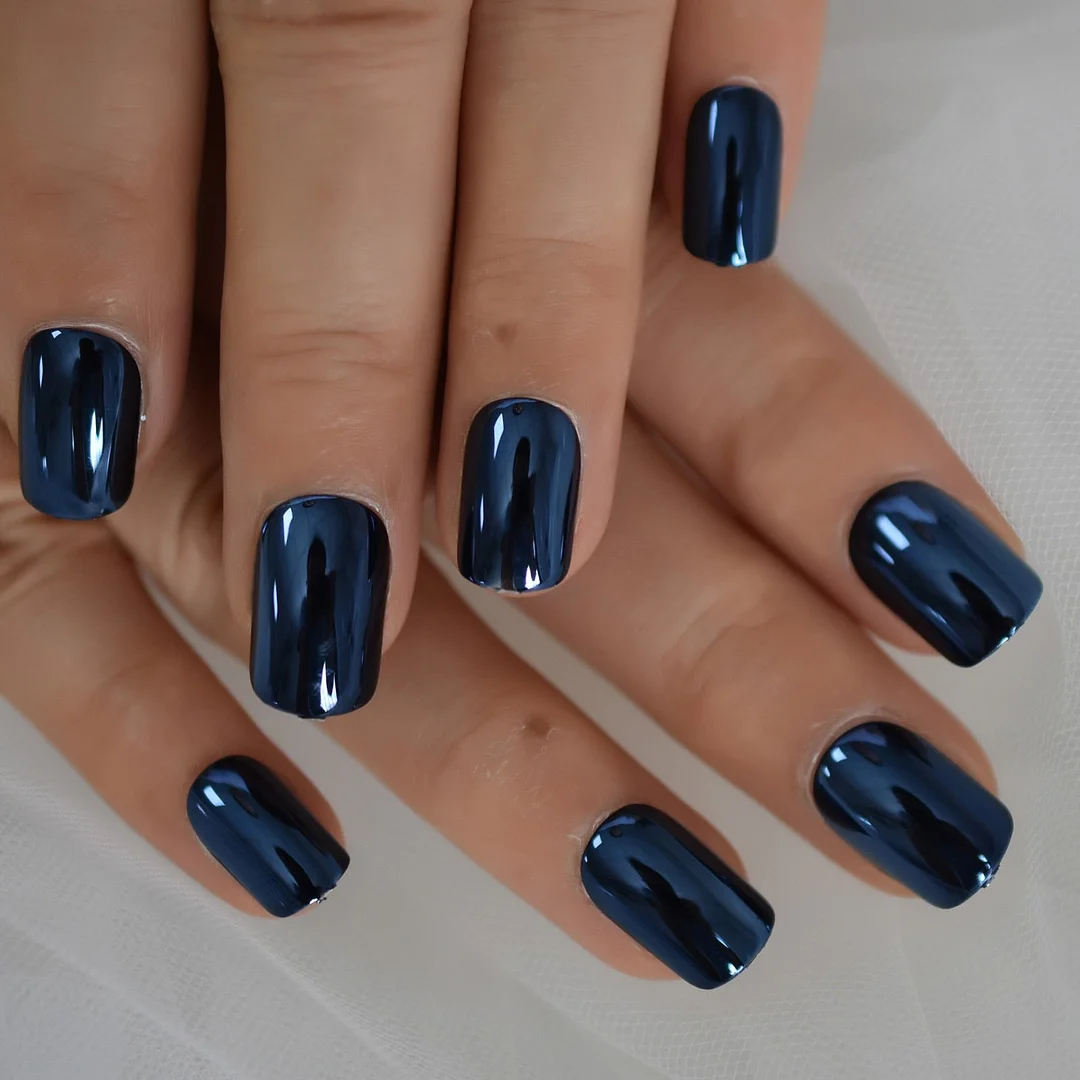 Naturally Square Fingernail Tips Full Cover Fake Nails Short White French Nail Tips Press On Nails Acrylic Set BRA Charms-Nail Inspo