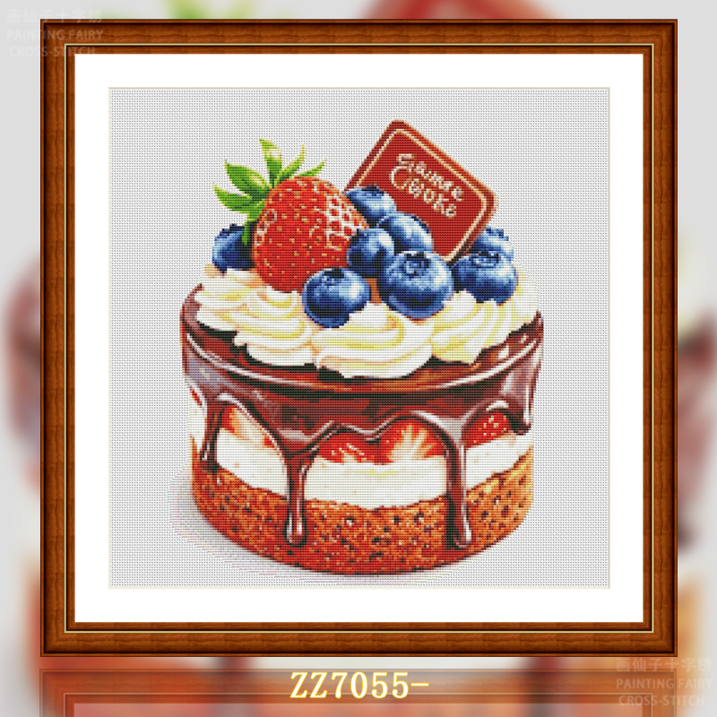[ZZ7055-Fruit Cream Cake of Gourmet Series] Painting Fairy Cross Stitch