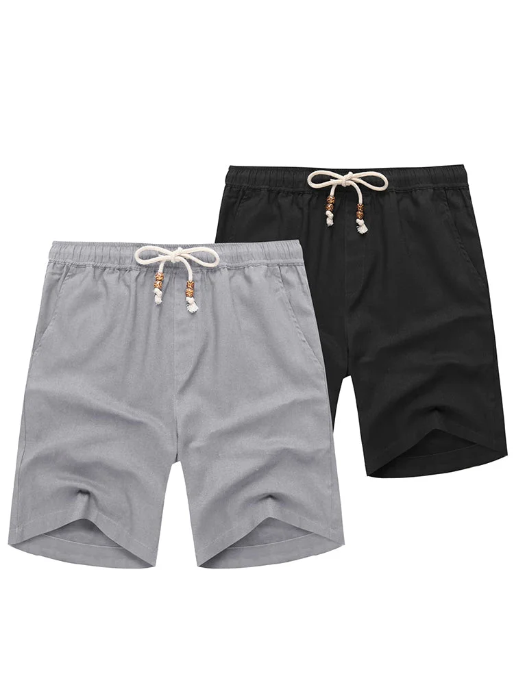 Casual 2-Piece Linen Holiday Shorts (Us Only)