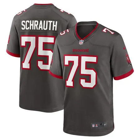 Youth Tampa Bay Buccaneers #75 Billy Schrauth Nike Pewter Alternate Game Jersey