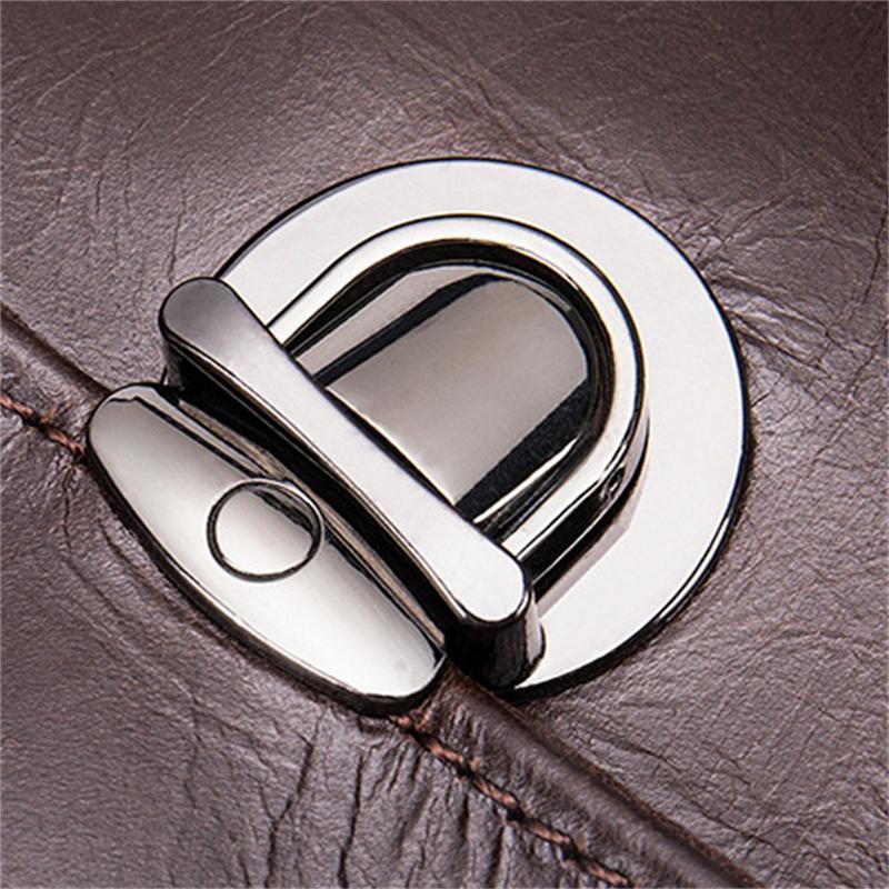 Men's Briefcase 17 Inch Computer Bag Leather Multi-Function Handbag Business Travel Bag