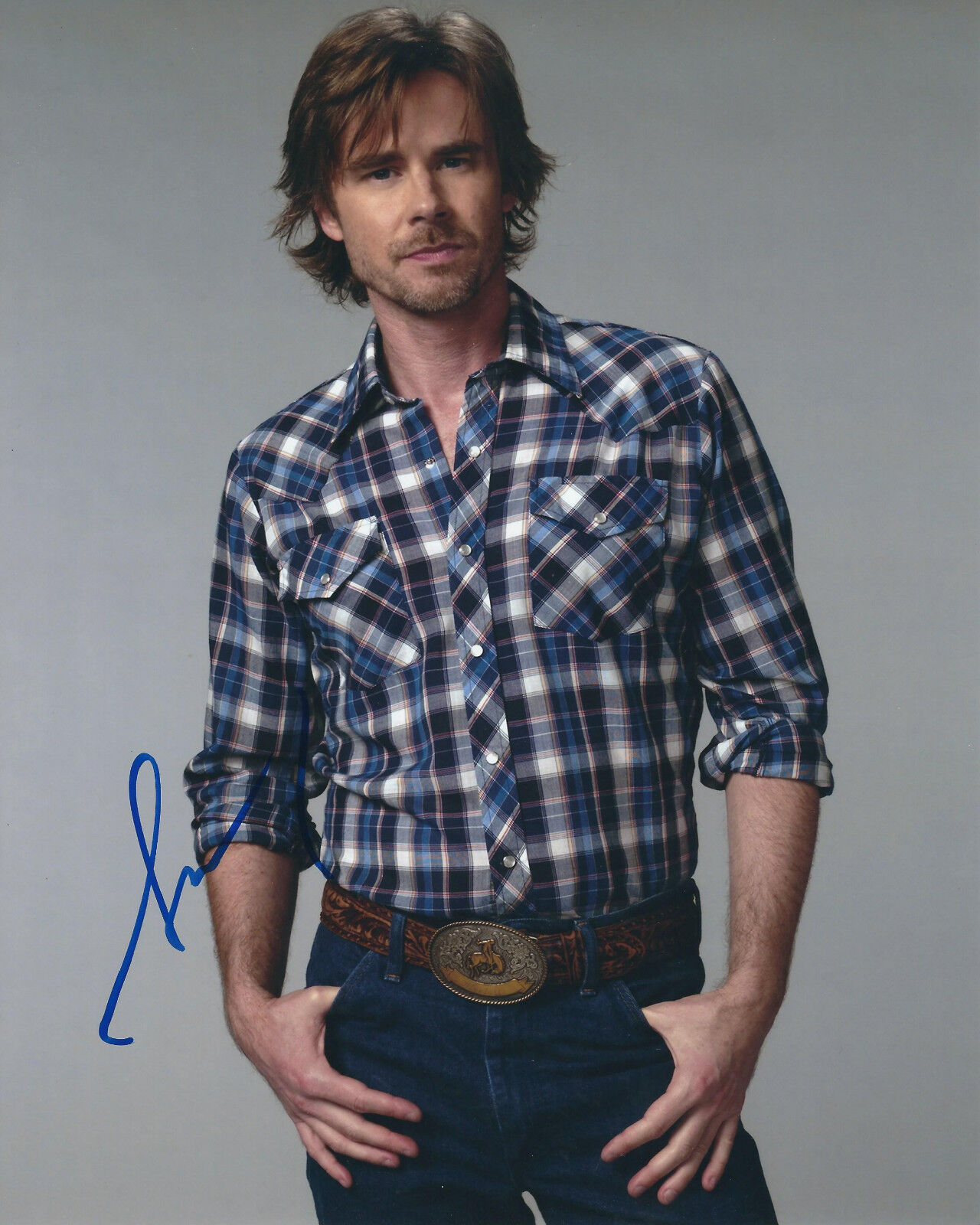 SAM TRAMMELL TRUE BLOOD AUTOGRAPHED Photo Poster painting SIGNED 8X10 #3 SAM MERLOTTE