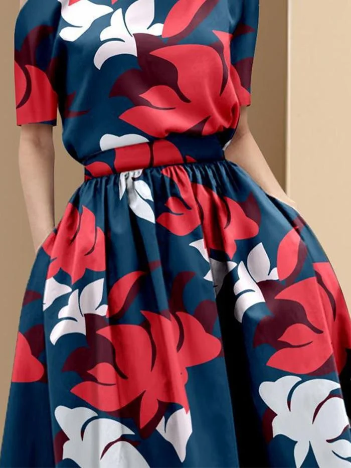 Fashion Sling Waist Temperament A-line Dress