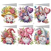 uk.everydayedeals 6Pcs DIY Diamond Painting Greeting Card - Mothers Day Gnome