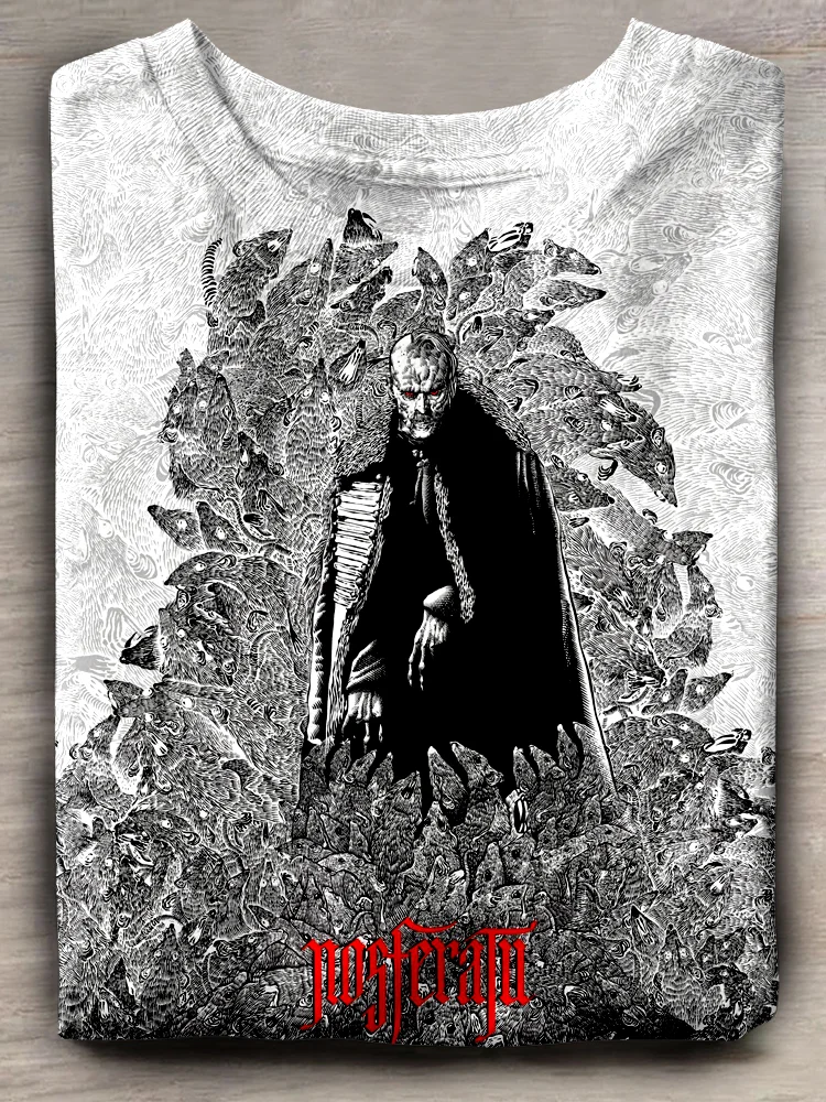 Teecade The Devil Is in The Pile of Rats Art Print T-shirt