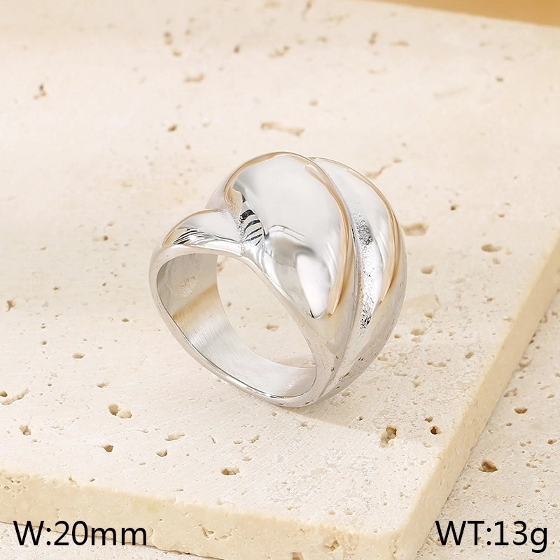 Elegant Vintage Style Streetwear Geometric 304 Stainless Steel 18K Gold Plated Rings