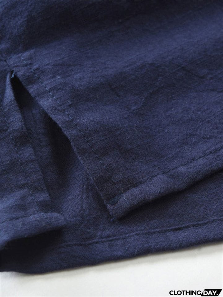 Lace Up Black Long Sleeve Shirt Mens