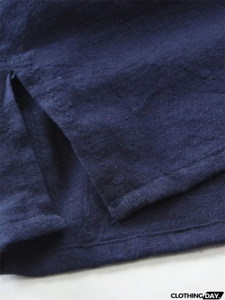 Lace Up Black Long Sleeve Shirt Mens