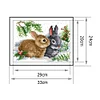(Counted/Stamped) 11CT Lucky Rabbit - Cross Stitch 33*24cm/12.99*9.45in(Brand)