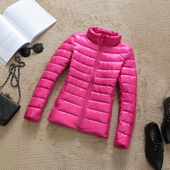 2020 New Spring Down jacket Women 90% White Duck Down Coat Ultra Light Warm Coat Female Portable Plus Size Down Jacket Winter