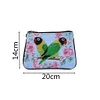 DIY Parrot Special Shape Diamond Painting Wristlet Wallet Women Clutch Mosaic Bag
