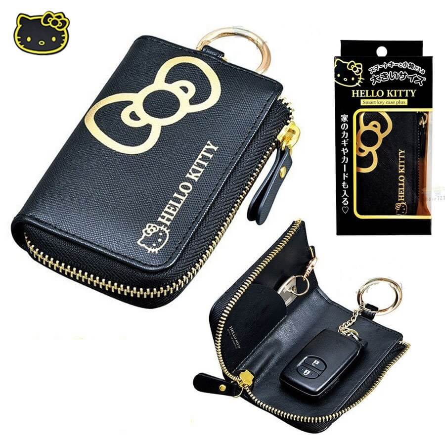Hello Kitty Smart Key Case Car Accessory Black Gold A Cute Shop - Inspired by You For The Cute Soul 