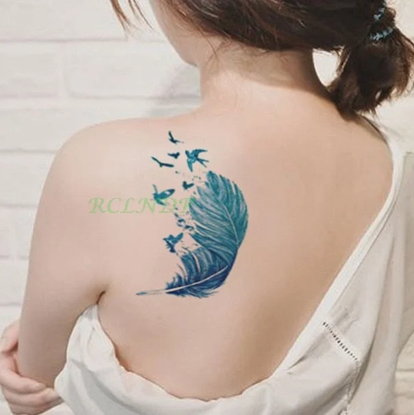 Waterproof Temporary Tattoo Sticker eagle hawk bird Fake Tatto Flash Tatoo leg Arm hand foot tatouage for Men Girl Women lady