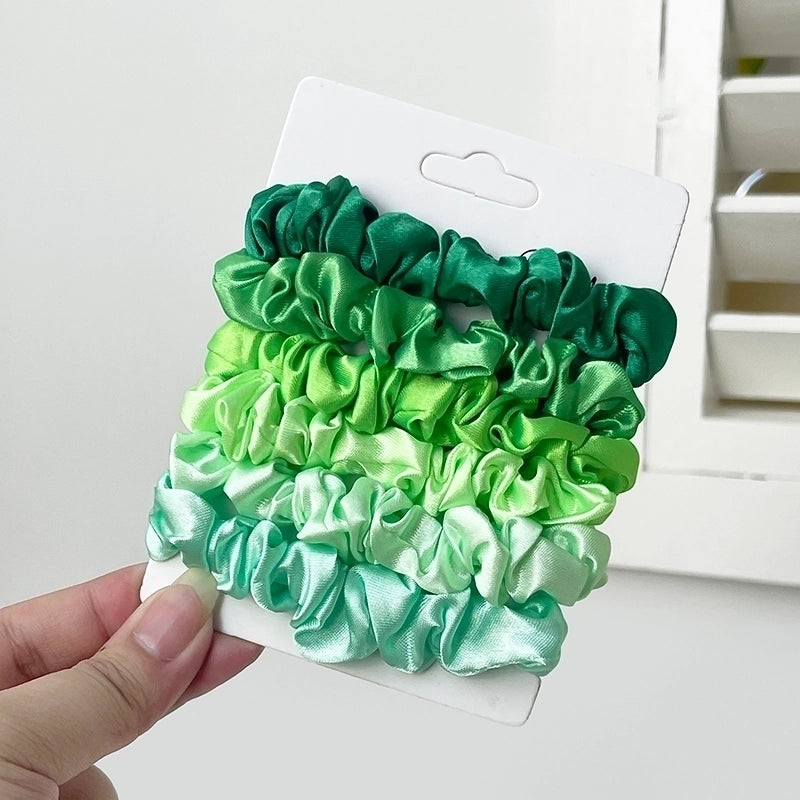 Women’s Basic Solid Color Satin Hair Tie