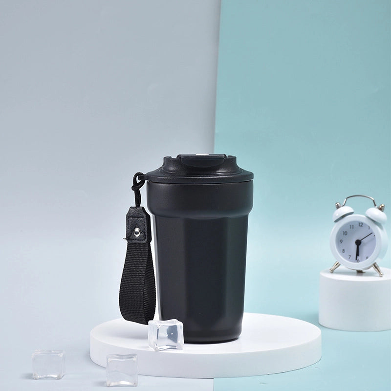Octagon Coffee Cup Coke Cup Diamond Cup Simple 316 Stainless Steel Coffee Cup Double Vacuum Portable Thermos Cup