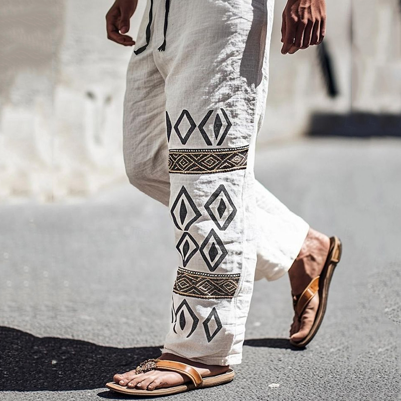 Men's  Africa Tribal Ethnic Art Comfortable Casual Pants