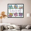 Welcome-14CT Stamped Cross Stitch Kit(21*18cm)