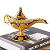  Classical Aladdin Magical Lamp, Retro Magical Wishing Ornament, Tabletop Decoration with Finely Polished Surfaces for Home, Party