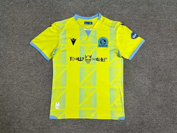 Fans Version 2023-2024 Blackburn Rovers Away Yellow Soccer Jersey