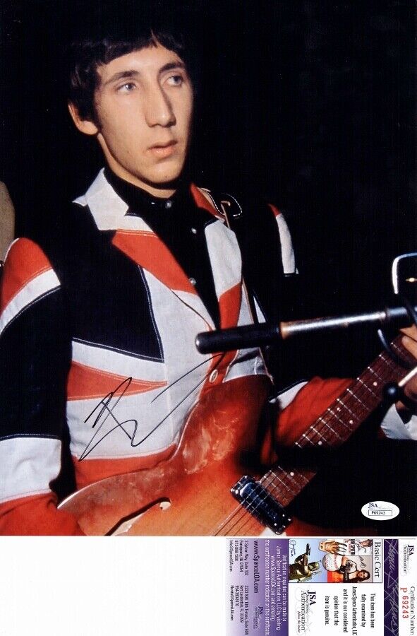 Pete Townshend Signed The WHO 11x14 inch Photo Poster painting - JSA Certificate of Authenticity