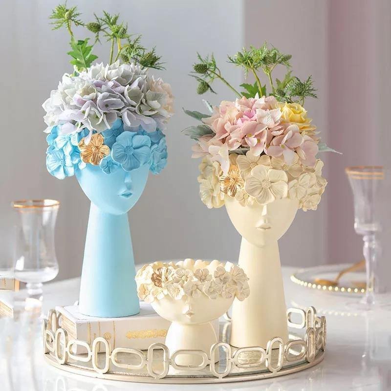 Colorful Flower Crown Vase