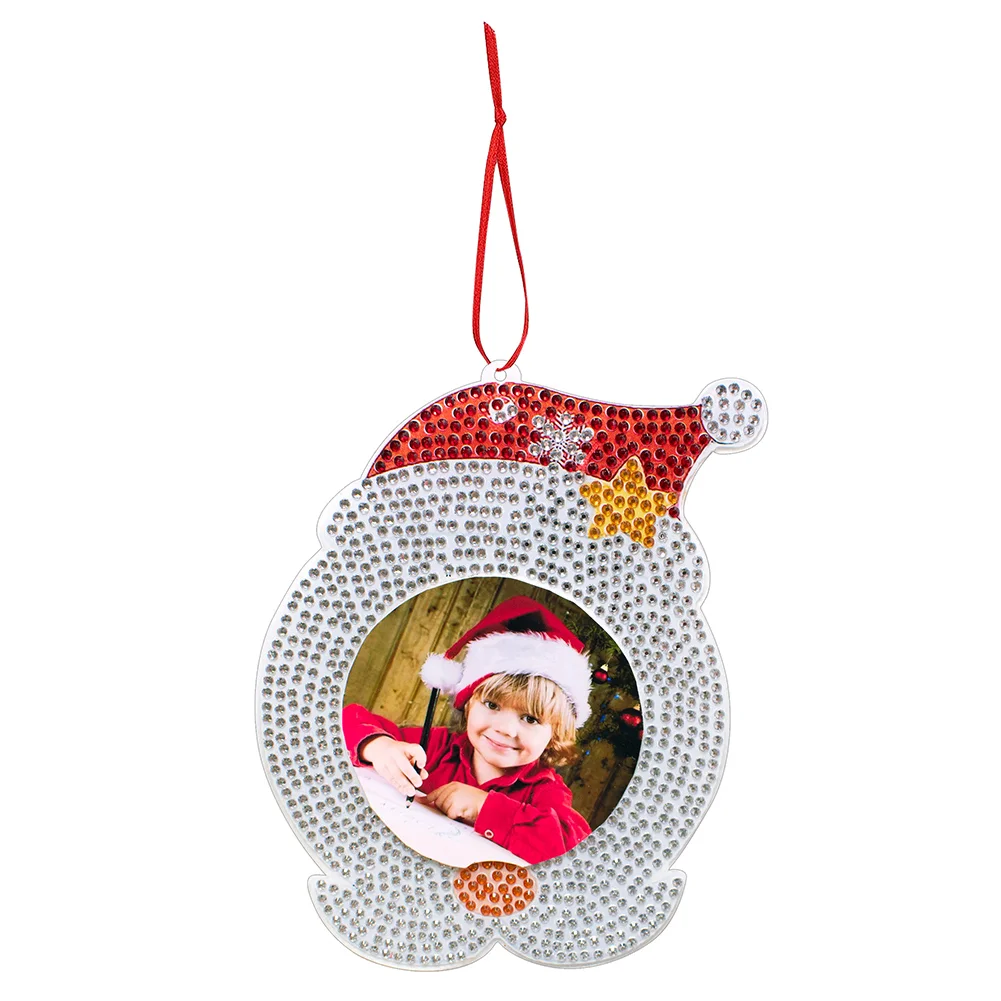 4pcs Photo Frame Christmas Photo Frame Hanging Diamond Painting