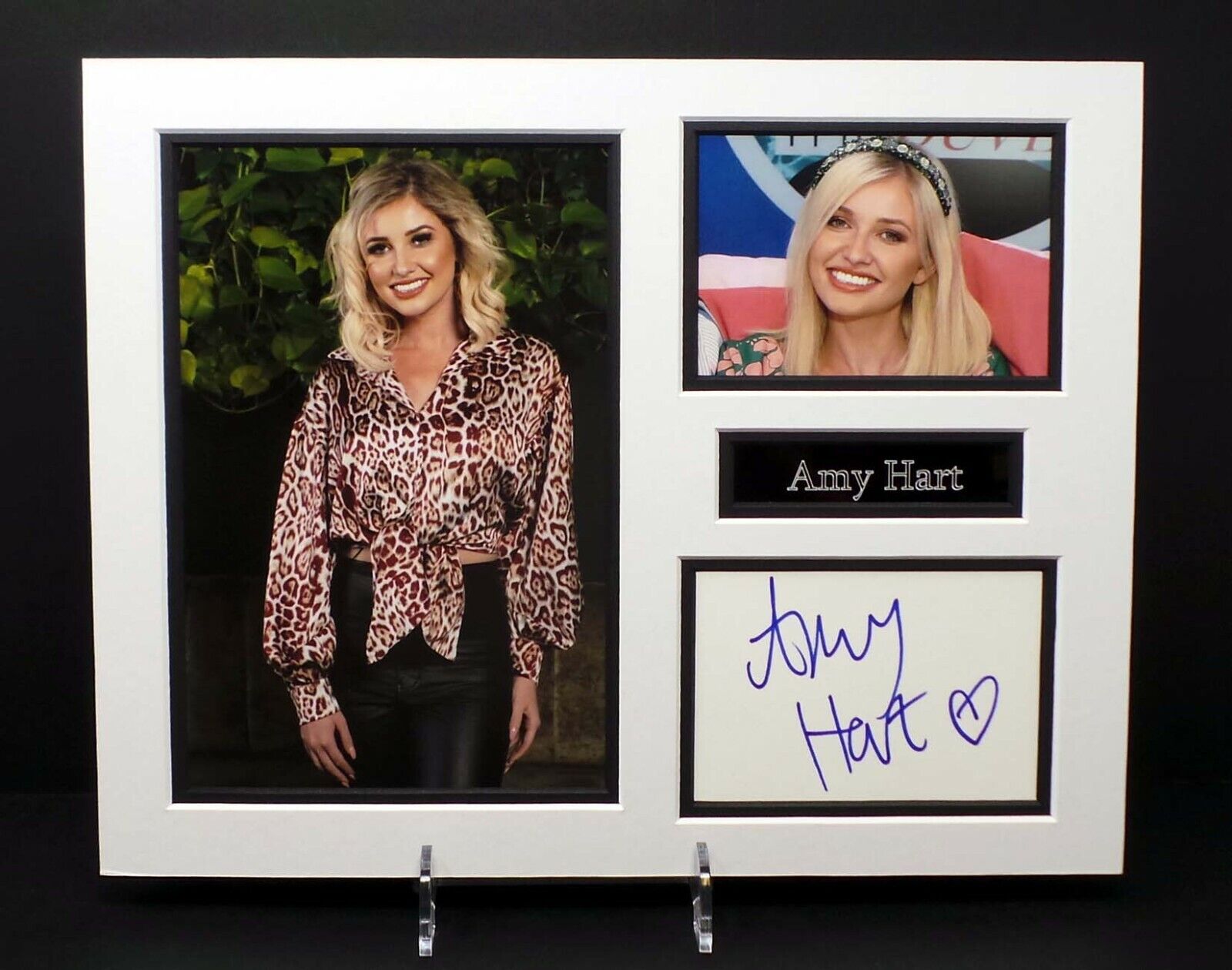 Amy HART SEXY Signed Mounted Photo Poster painting Display 1 AFTAL RD COA Love Island Contestant