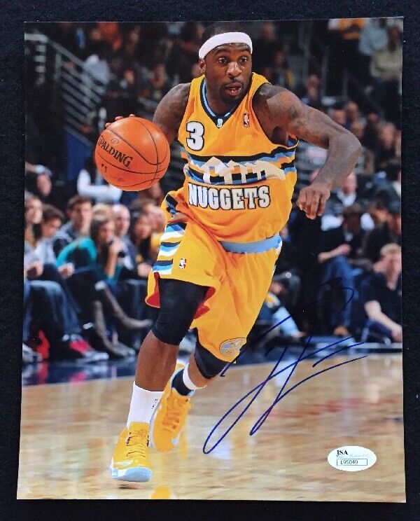 TY LAWSON Signed DENVER NUGGETS 8x10 Photo Poster painting - JSA COA GORGEOUS!