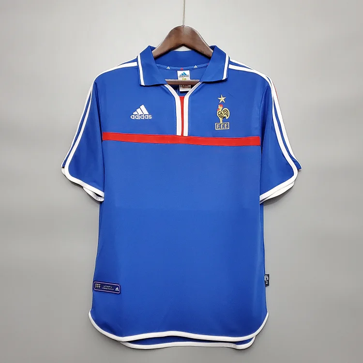 Maillot France Rétro Domicile Coupe du monde 2000