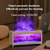 Fireplace Air Humidifier with Remote Control Essential Oil Diffuser (White EU)