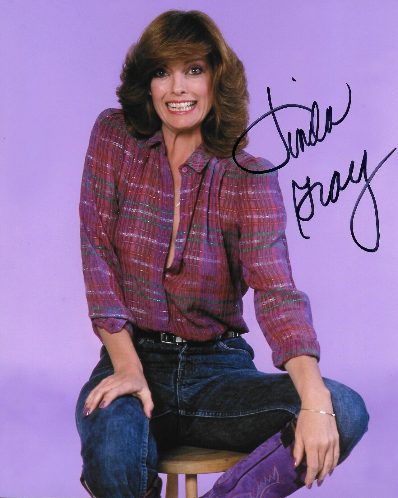 Linda Gray Dallas Original 8X10 Autographed Photo Poster painting #15