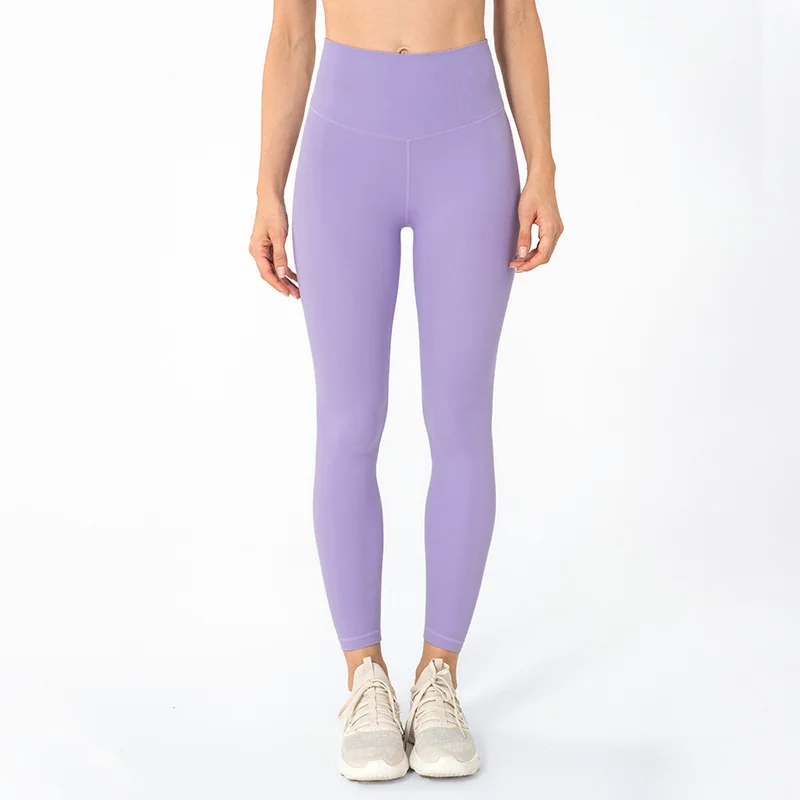 Double-sided brushing solid color exercise yoga Legging