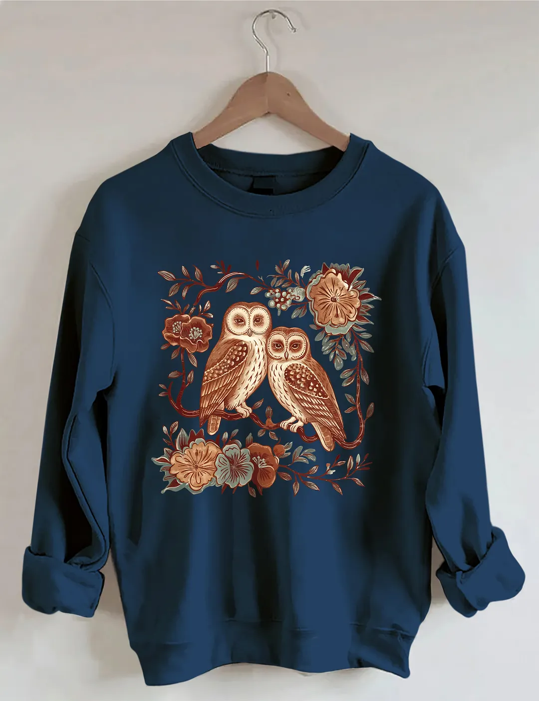 Floral & Owl Sweatshirt