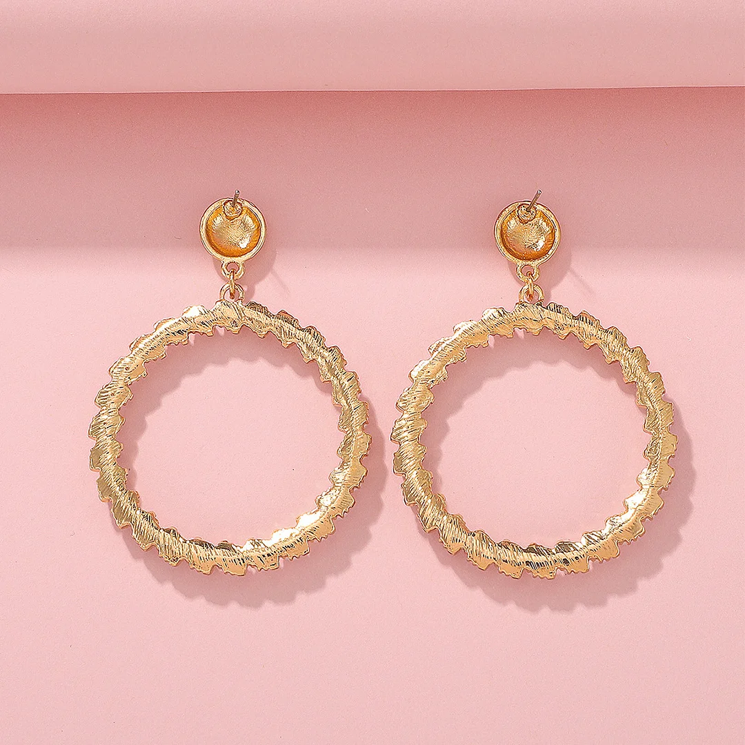 Pearl hoop gold plated earrings