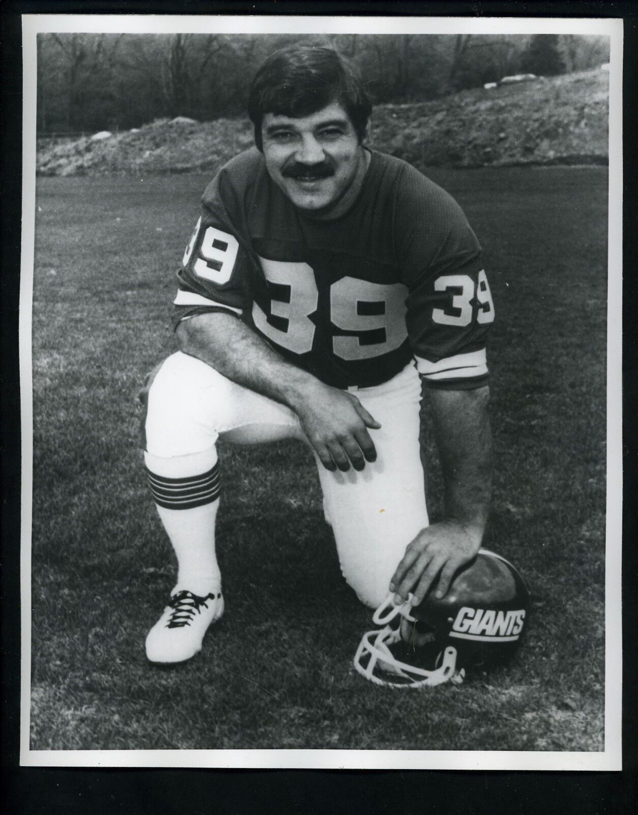 Larry Csonka circa 1970's Press Premium Photo Poster painting New York Giants Football