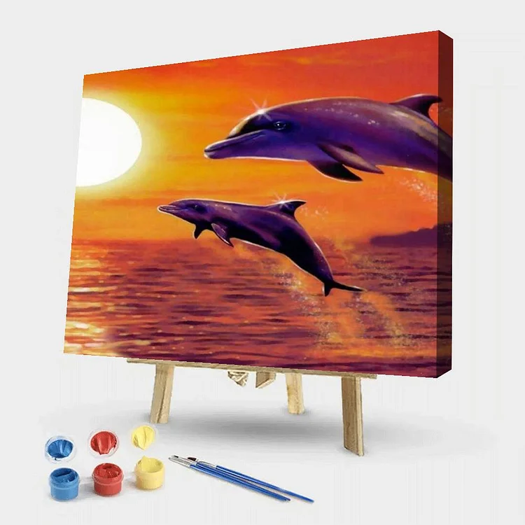 Dolphin - Painting By Numbers - 50*40CM gbfke