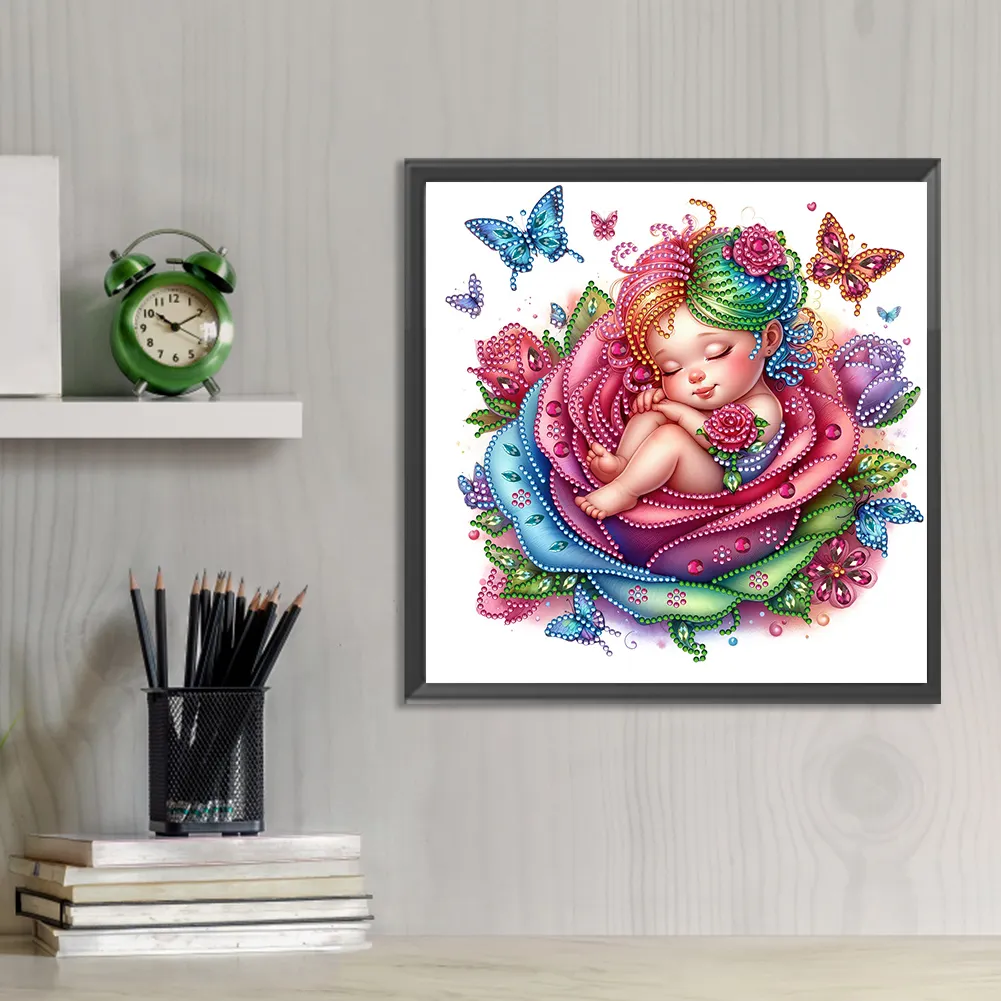 Diamond Painting - Partial Special Shaped Drill - Rose Child(Canvas|30*30cm)