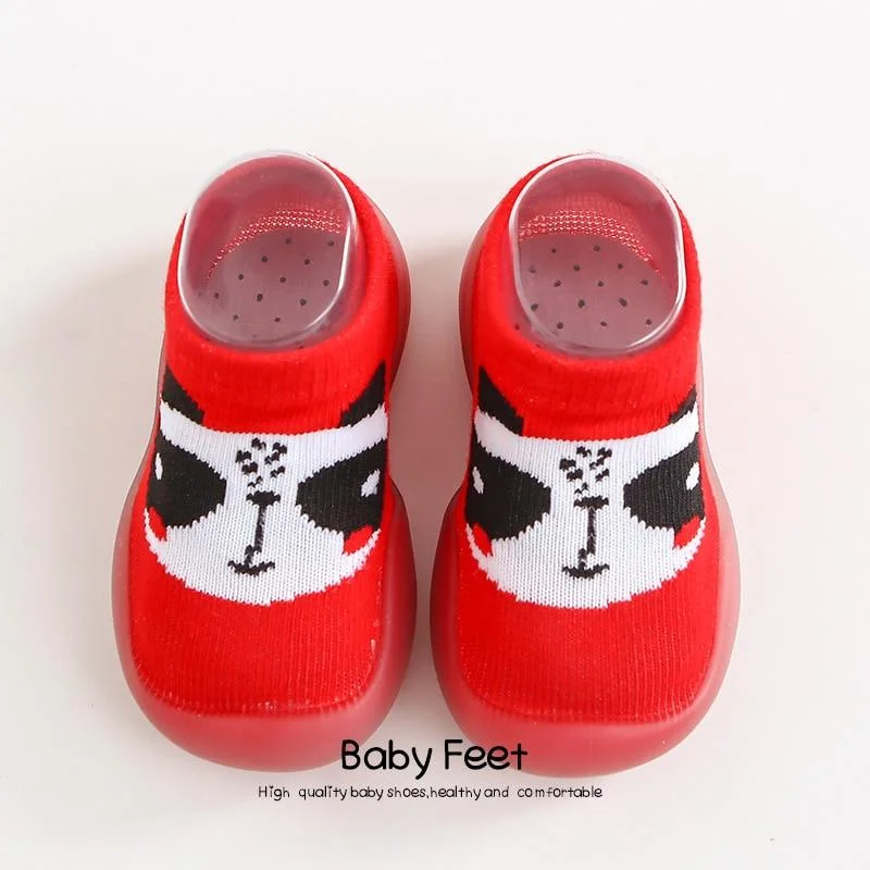 Unisex Baby Shoes First Shoes Toddler First Walkers Boy Soft Sole Rubber Outdoor Baby Shoes Cute Animal Baby Booties Anti-slip
