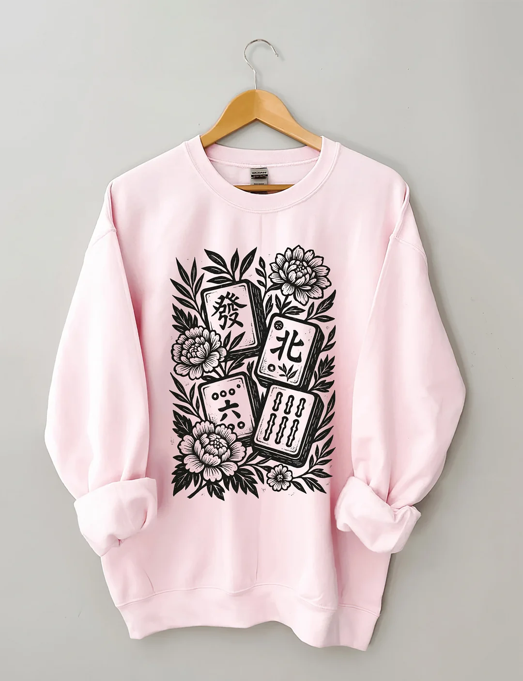 Mahjong Floral Game Night Sweatshirt