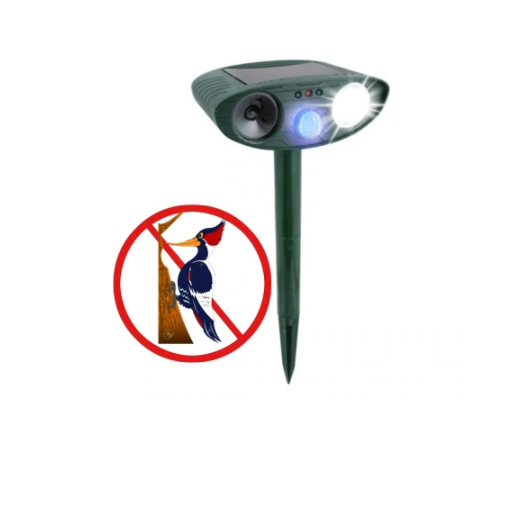 woodpecker deterrent - Ultrasonic Woodpecker Repeller -natural Woodpecker repellent - Solar Powered - Get Rid of Woodpecker