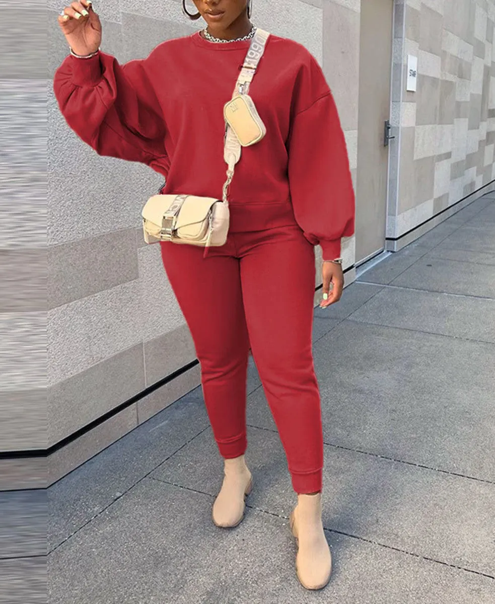 Casual Solid Color Patchwork O Neck Tops(3 Colors)